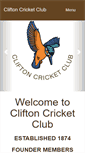 Mobile Screenshot of cliftoncc.org.uk
