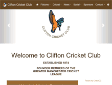 Tablet Screenshot of cliftoncc.org.uk